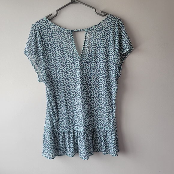 Reitmans Mesh Cherry Blouse sz M - Picture 6 of 11